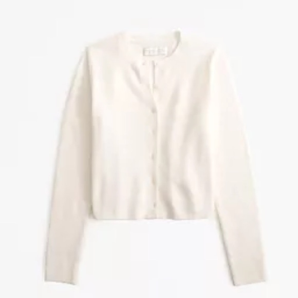 Abercrombie Merino Wool Blend Slim Cardigan
